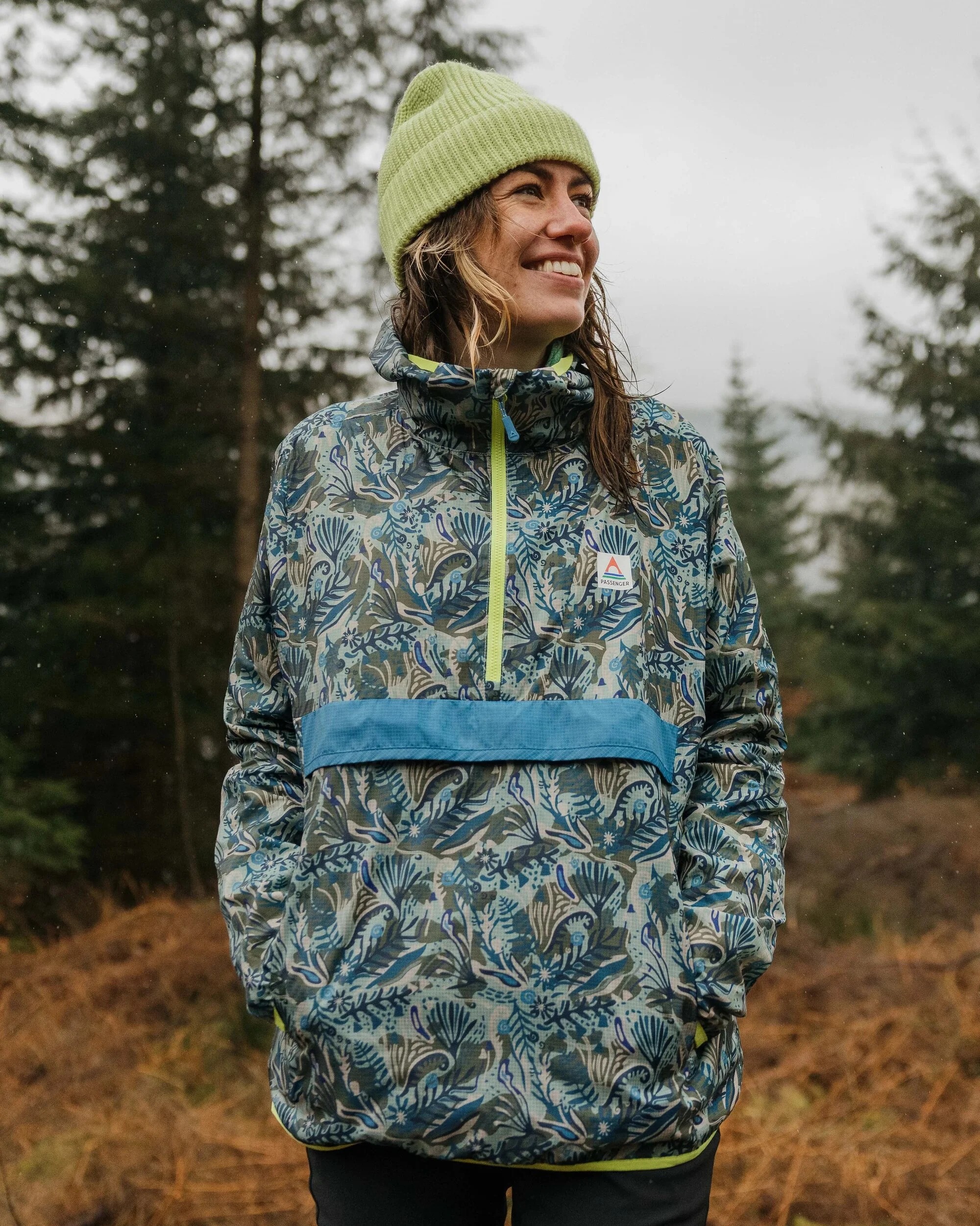 Viento Windshell Anorak - Abstract Seaweed Pistachio - Image 3