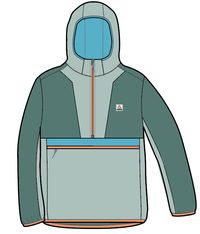 Viento Windshell Anorak - Surf Spray/Deep Sea - Image 13
