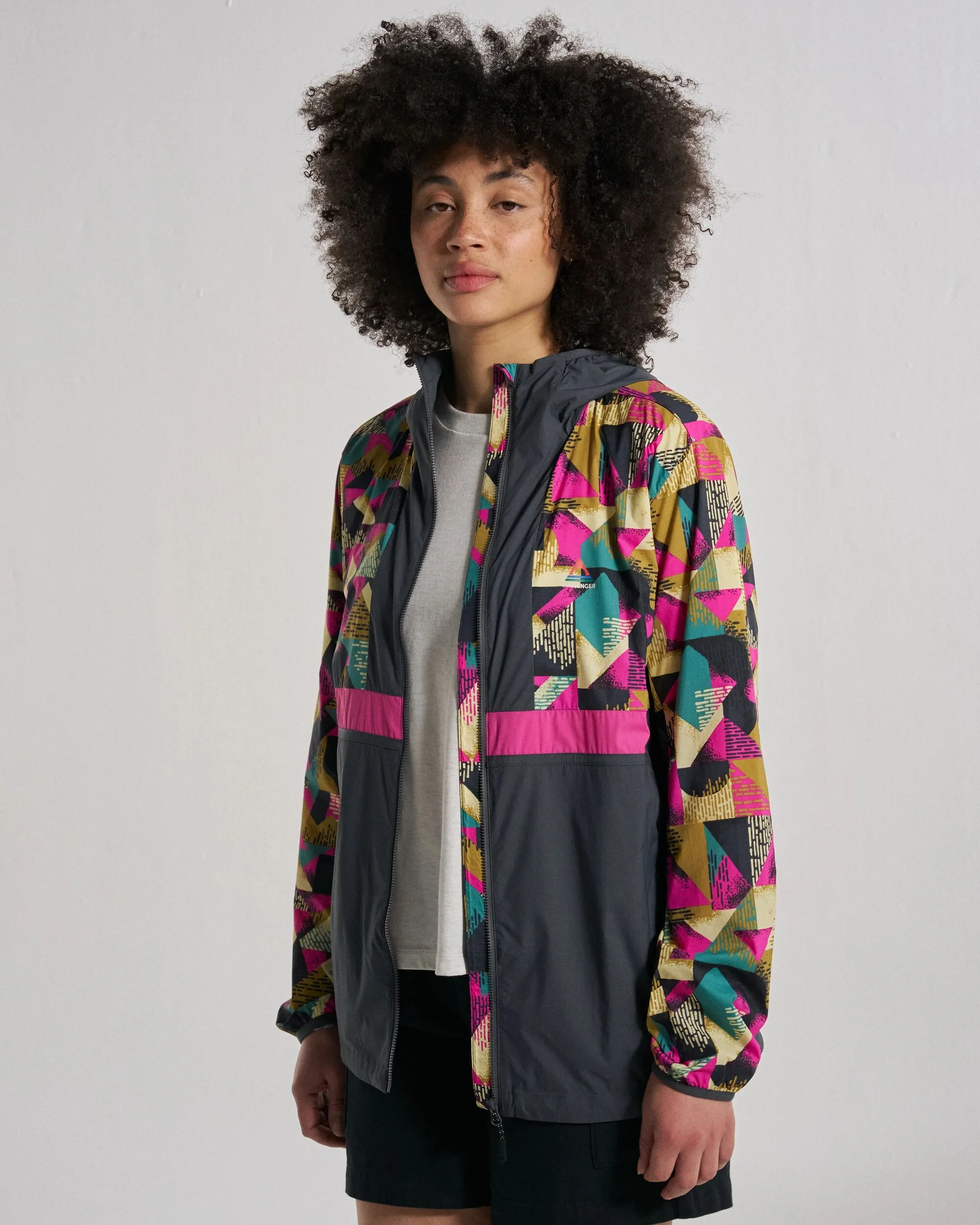 Viento Windshell Jacket - Mosaic Mountain Charcoal - Image 3