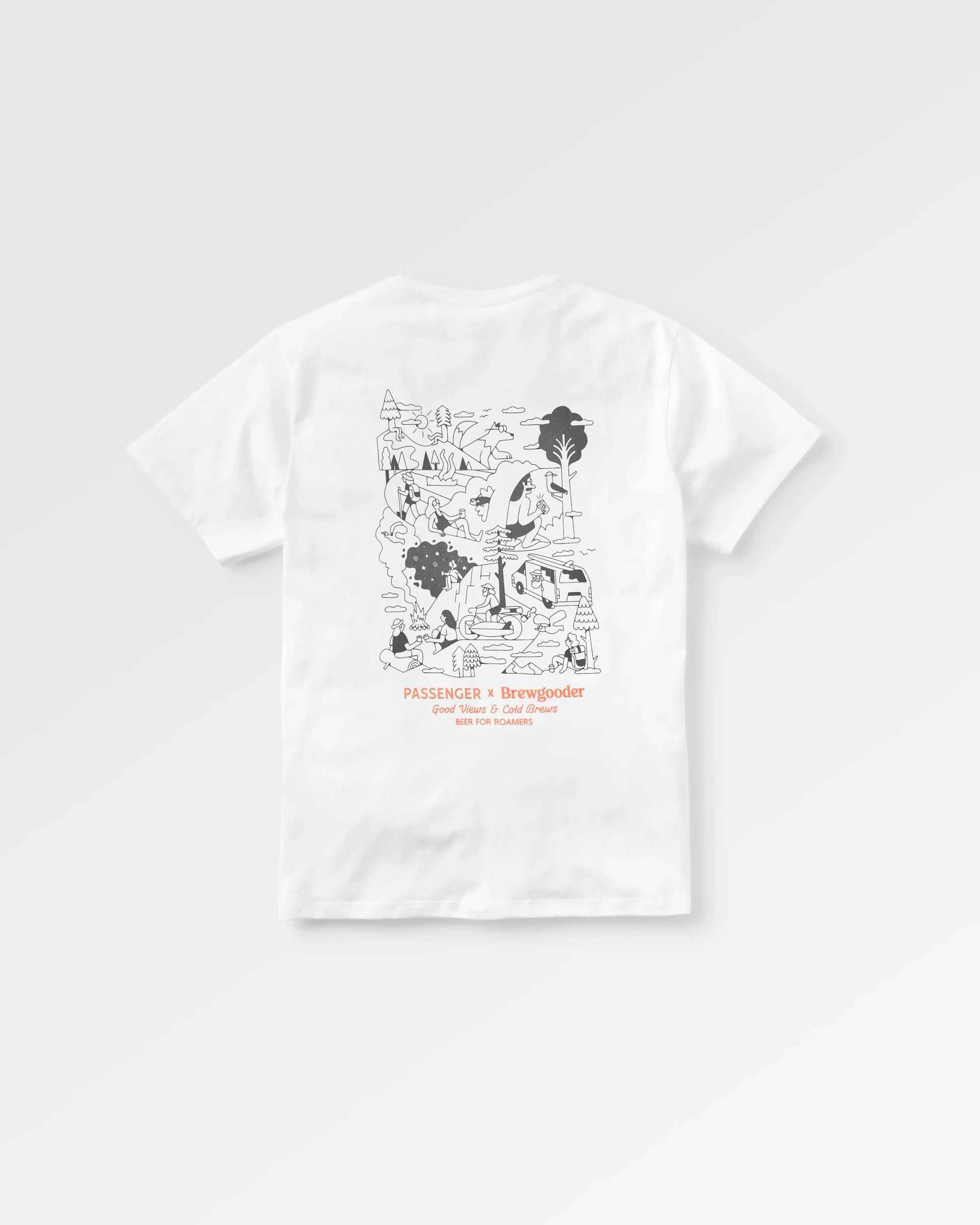 Brews & Views T-Shirt Passenger X Brewgooder - White - Image 3