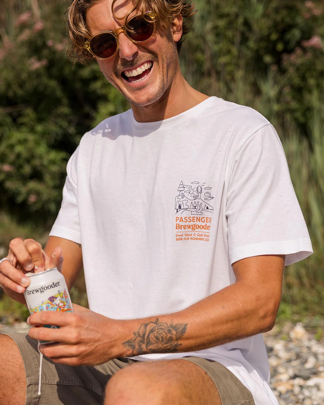 Brews & Views T-Shirt Passenger X Brewgooder - White - Image 4