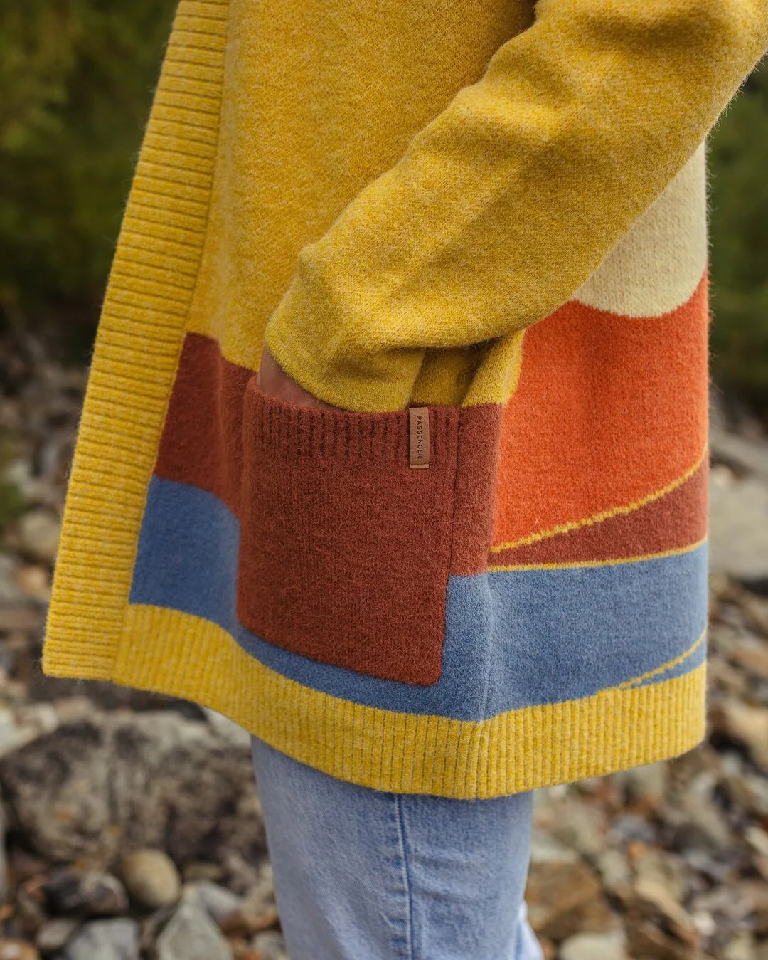 Vista Knitted Cardigan - Amber Gold - Image 5