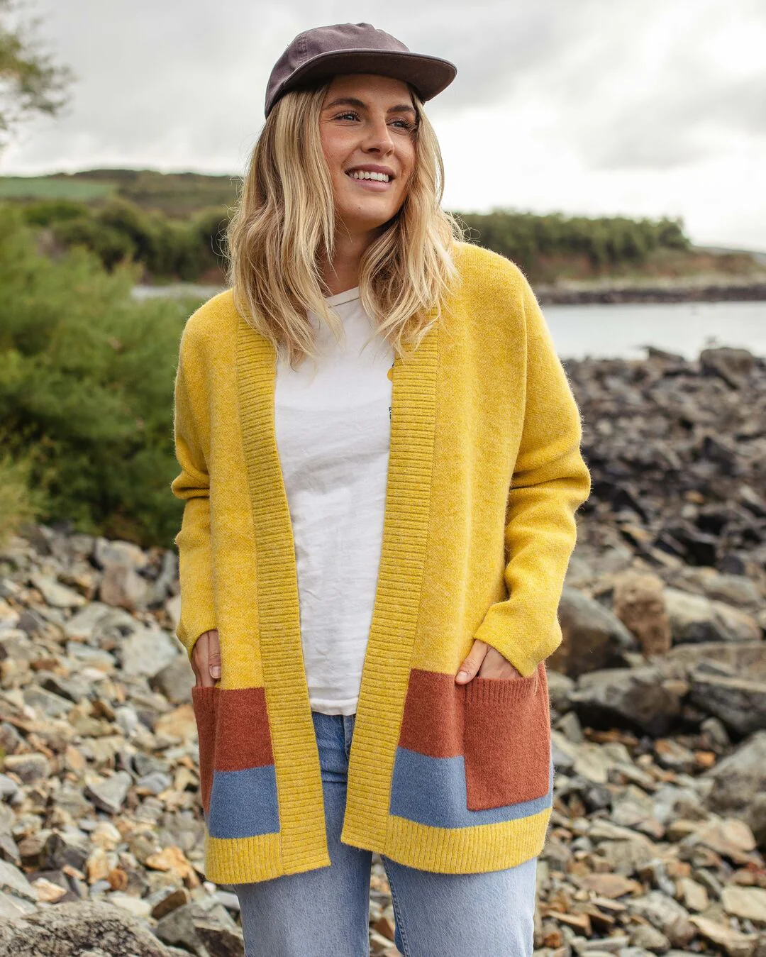 Vista Knitted Cardigan - Amber Gold - Image 6
