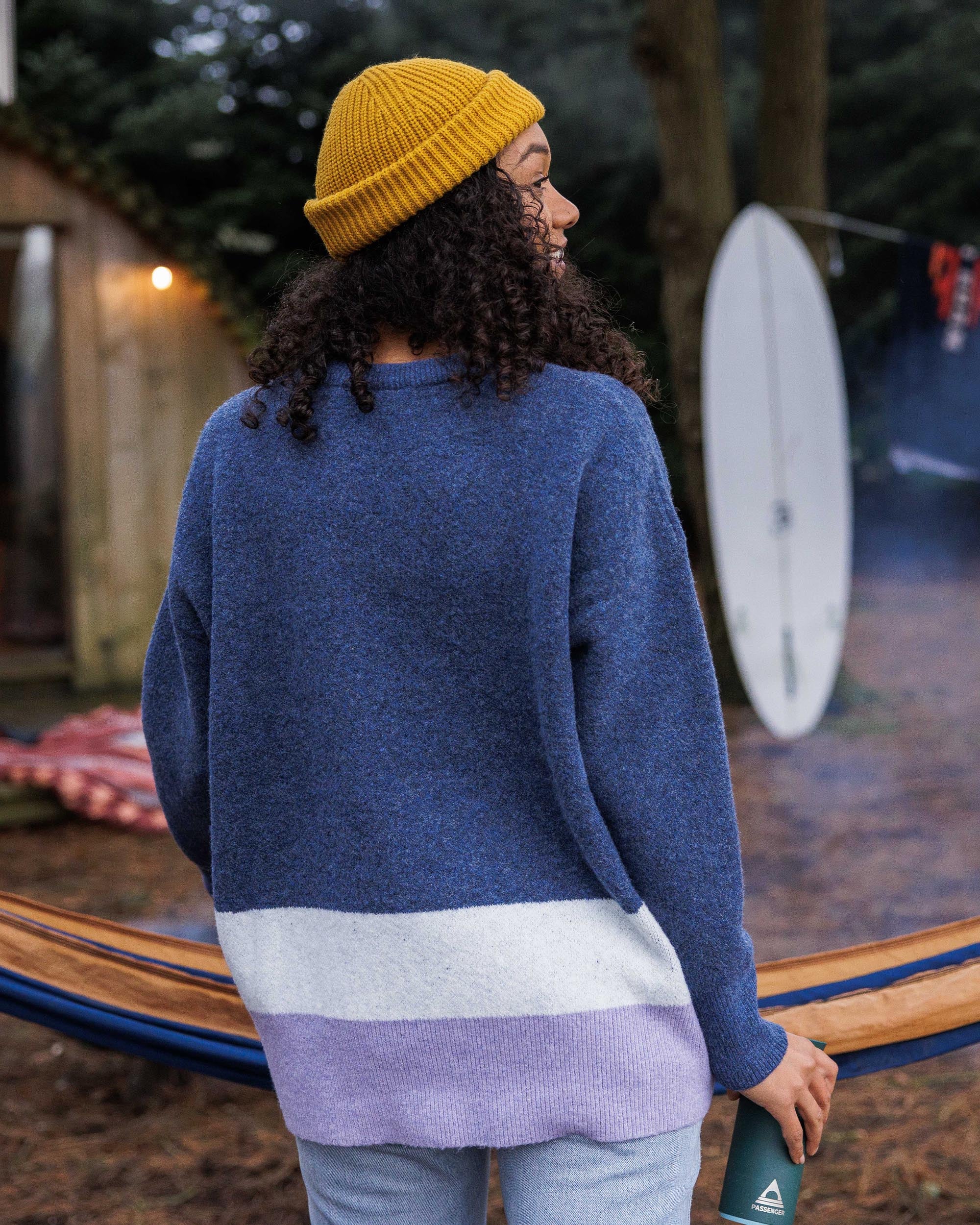 Vista Knitted Jumper - Dark Denim - Image 3