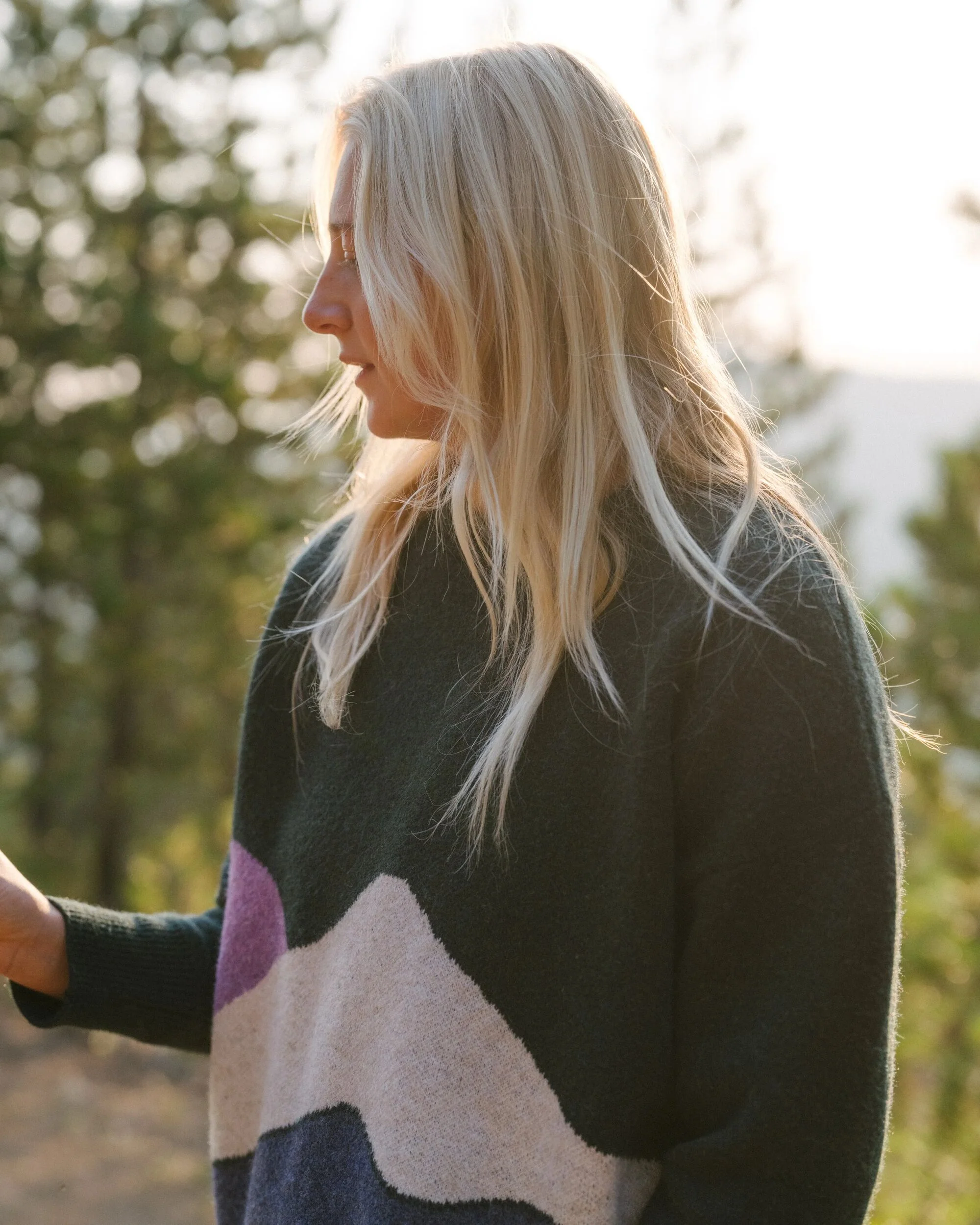 Vista Knitted Jumper - Rain Forest - Image 6