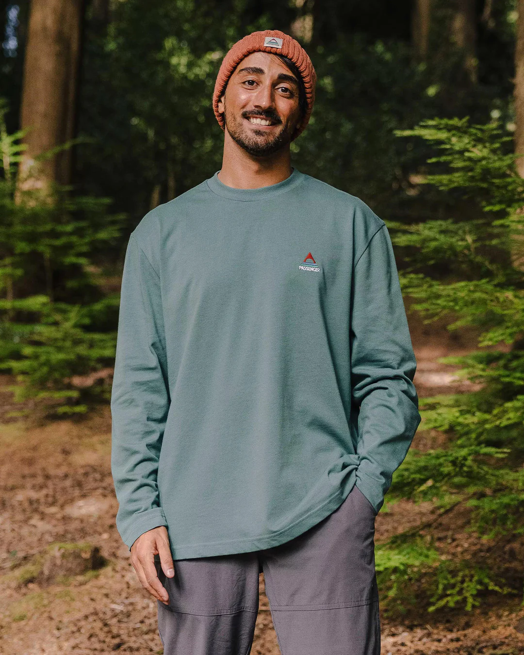 Vita Organic Relaxed LS T-Shirt - Deep Ocean - Image 4