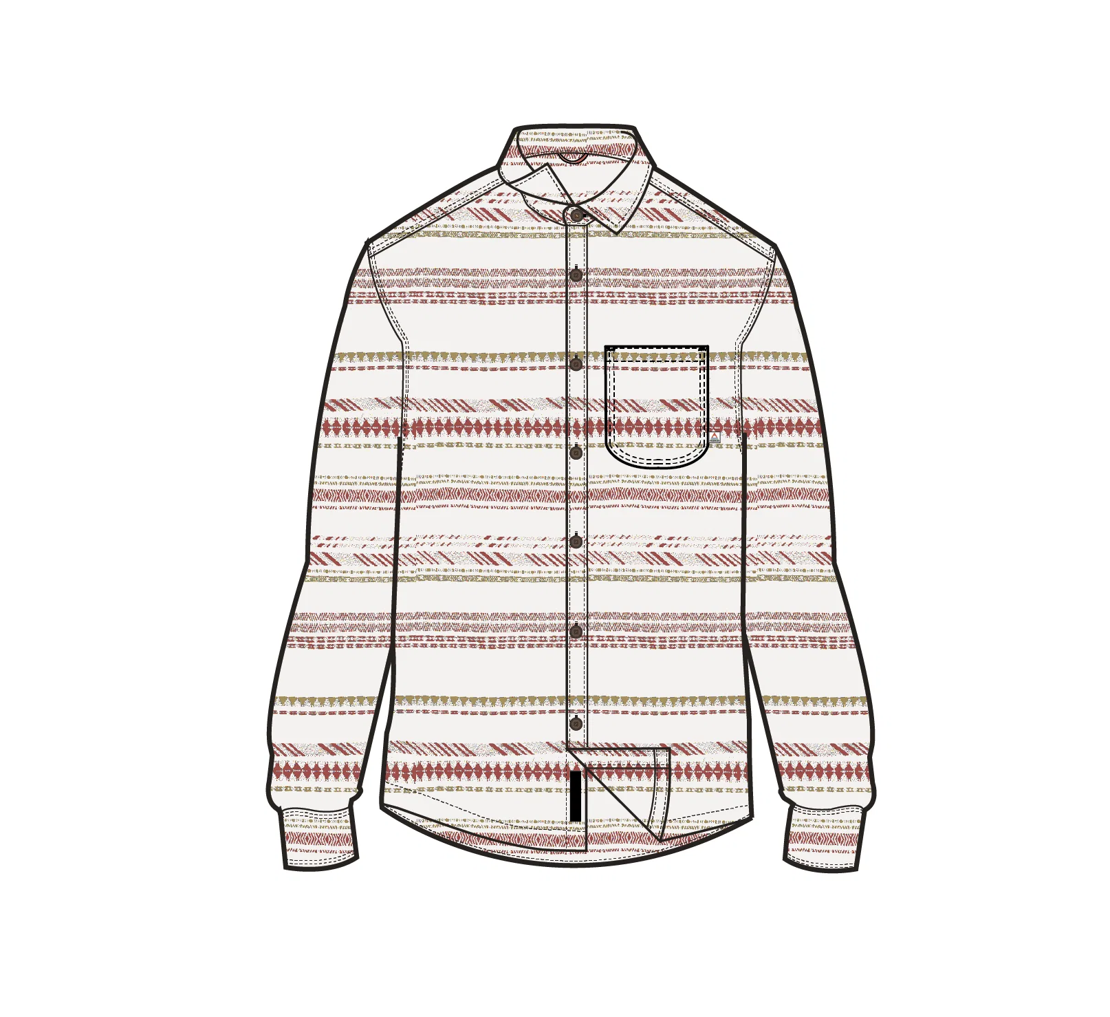 Voyage Jacquard Shirt - Birch - Image 9