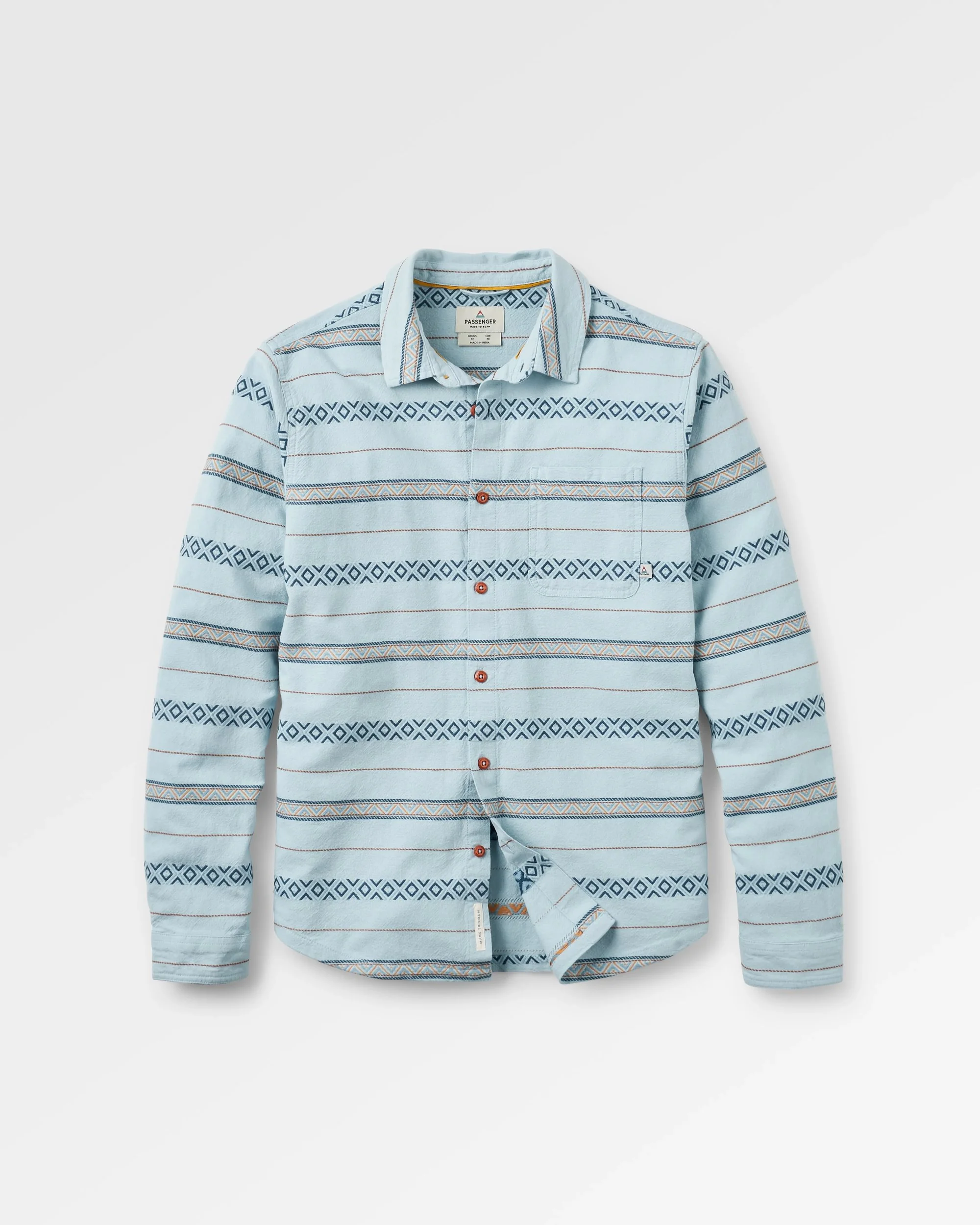 Voyage Jacquard Shirt - Ice Blue Jacquard - Image 2