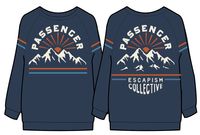 Wander LS T-Shirt - Dark Denim - Image 7