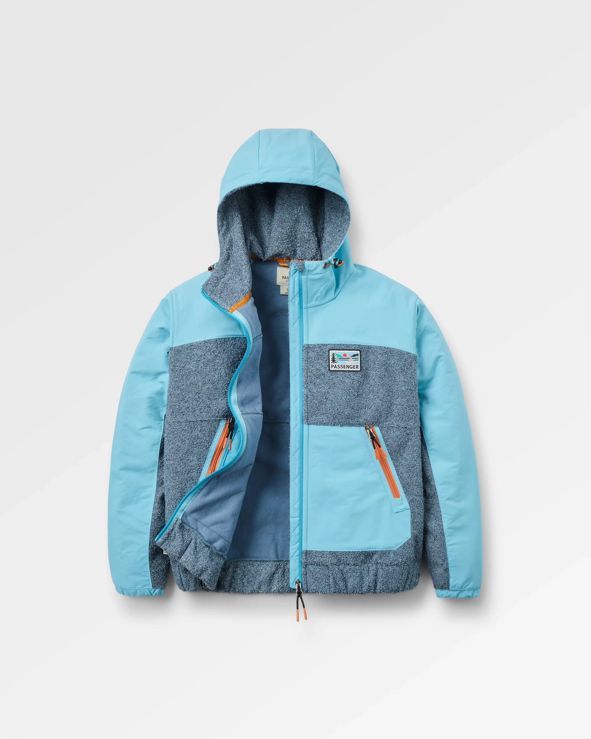 Warming Full Zip Windproof Fleece - Stormy Blue/Retro Blue