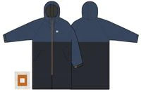Waves Sherpa Lined Changing Robe - Dark Denim/ Deep Navy - Image 16