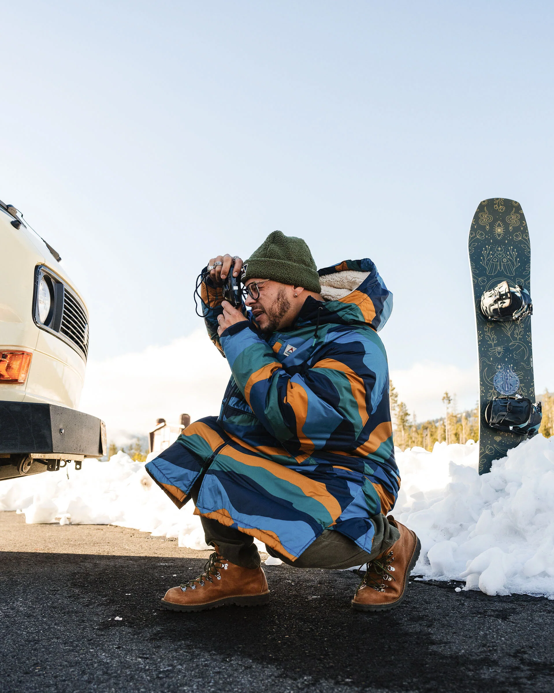 Waves Sherpa Lined Changing Robe - Scenic Navy - Image 2