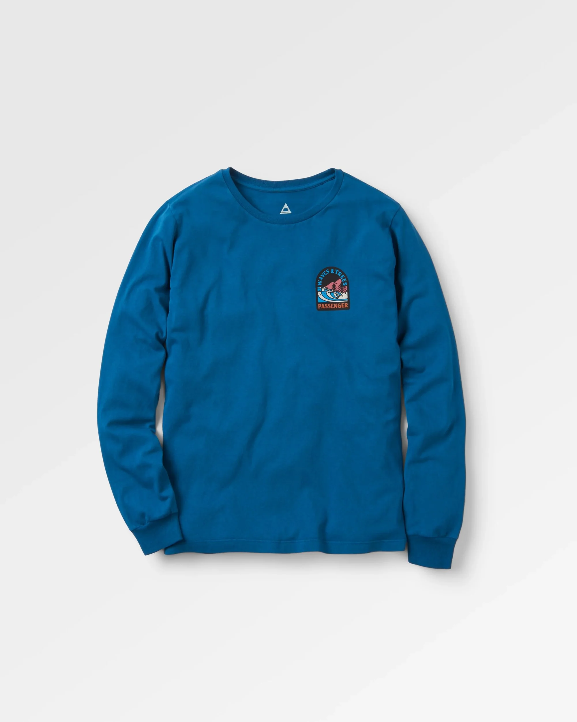 Waves & Trees LS T-Shirt - Tidal Blue - Image 2