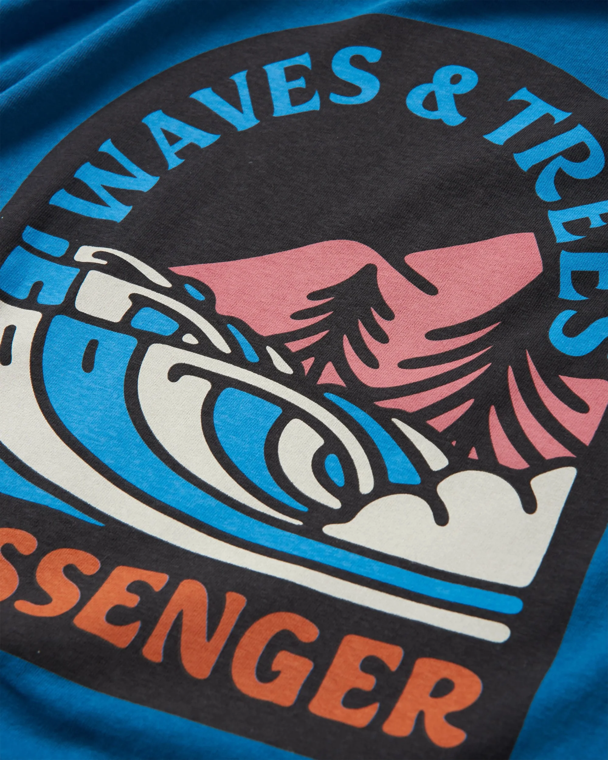 Waves & Trees LS T-Shirt - Tidal Blue - Image 8