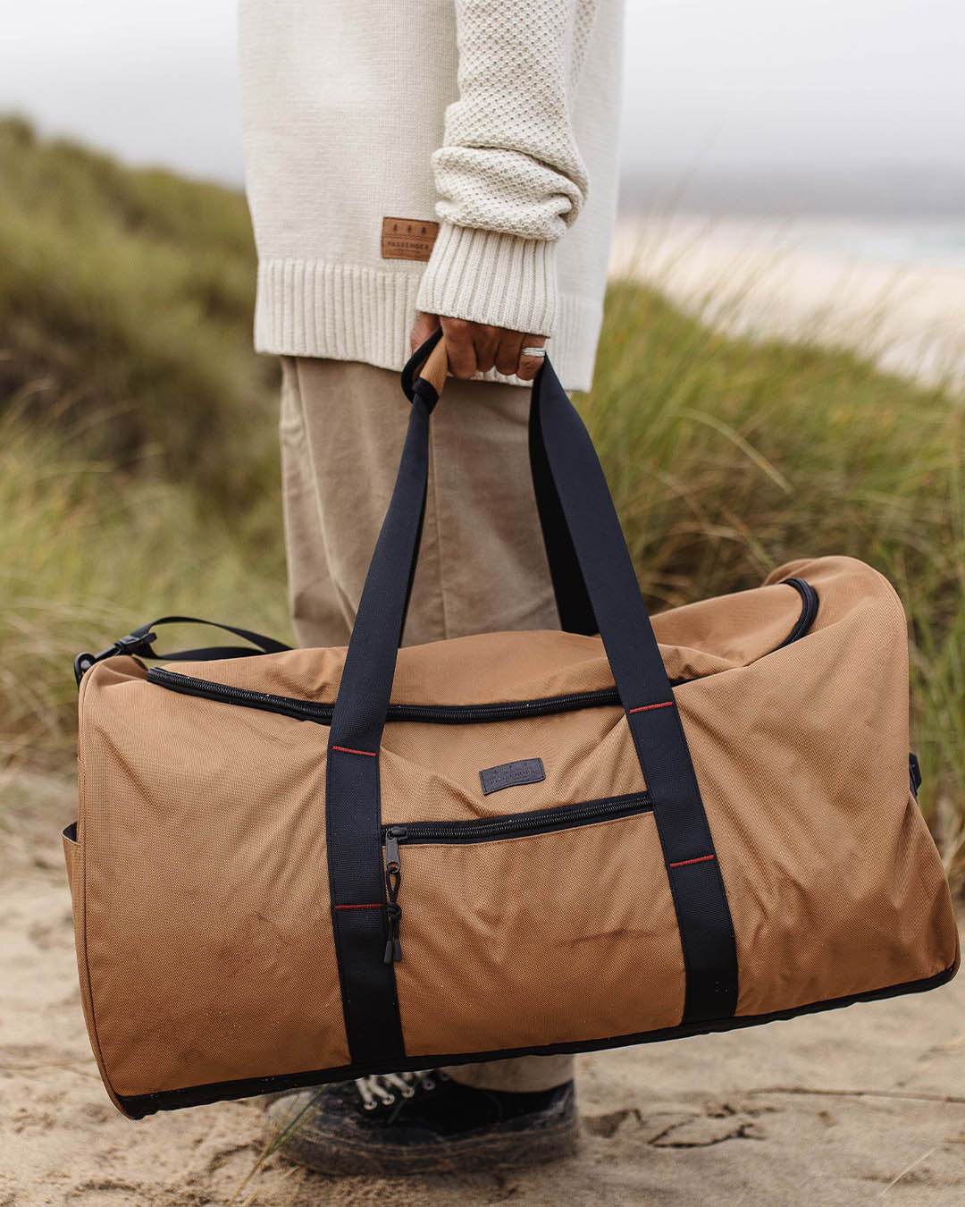 Weekender 58L Polyester Duffle Bag - Golden Brown - Image 5