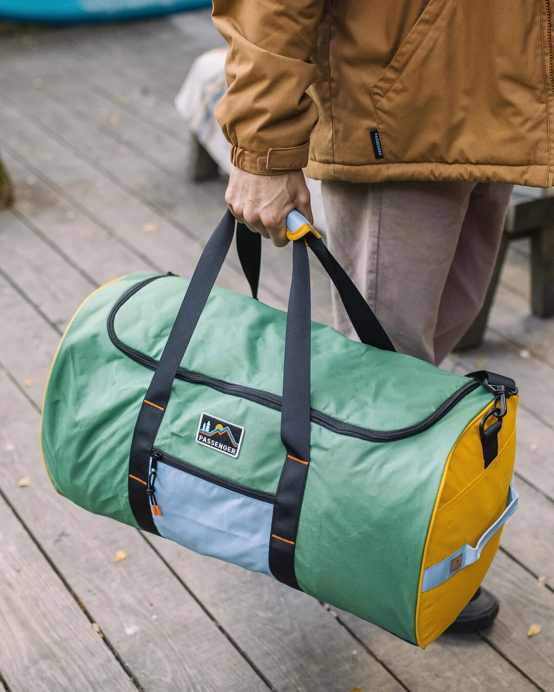 Weekender 58L Polyester Duffle Bag - Laurel Green