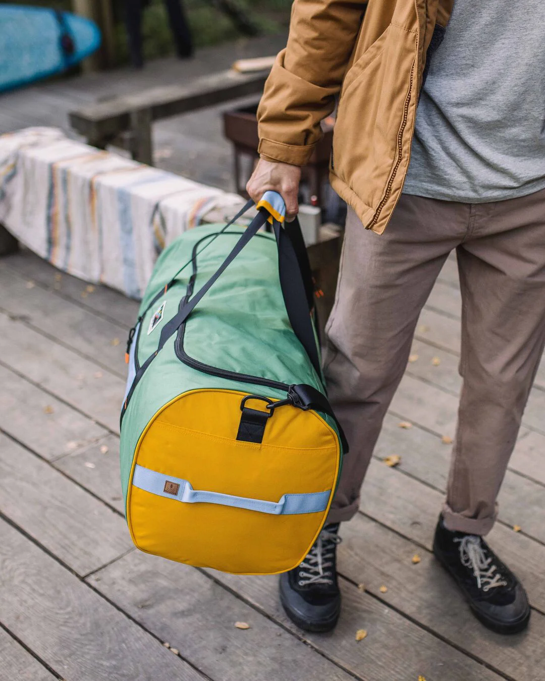 Weekender 58L Polyester Duffle Bag - Laurel Green - Image 3