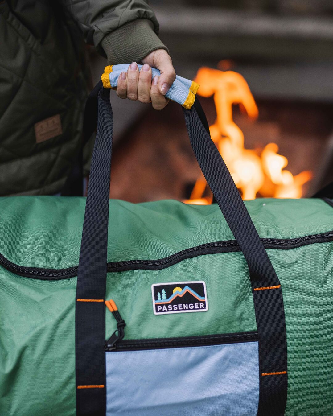 Weekender 58L Polyester Duffle Bag - Laurel Green - Image 4