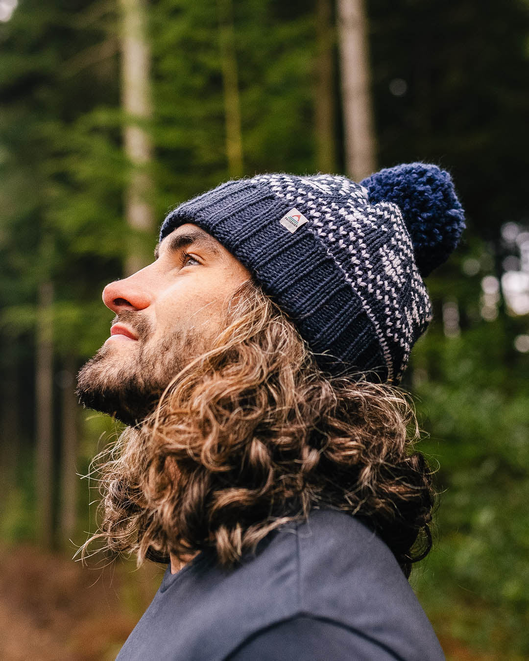 West Coast Bobble Hat - Rich Navy - Image 6