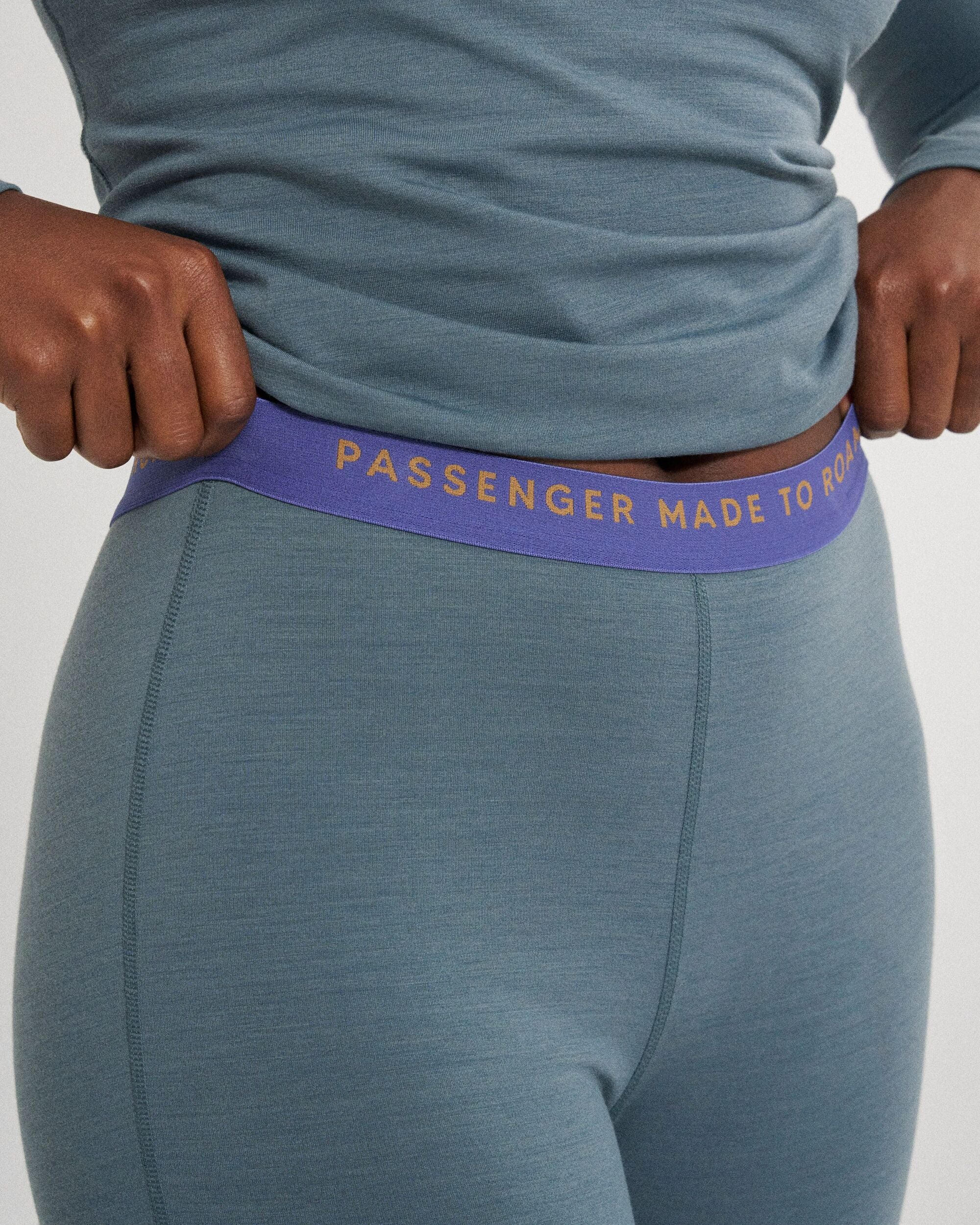Women's Merino Blend Base Layer Bottom - Storm Grey - Image 3