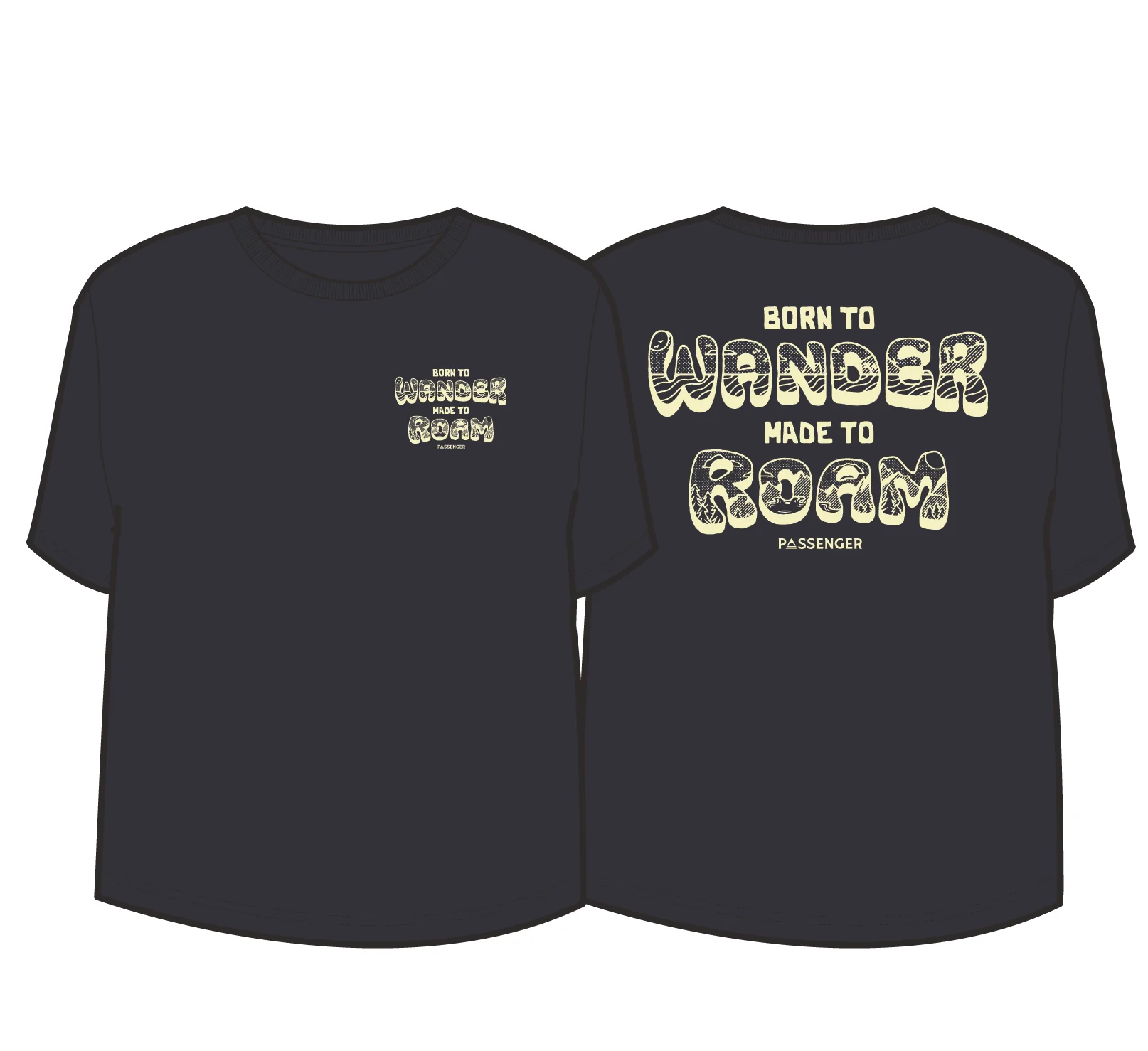 Woodcut T-Shirt - Black - Image 5