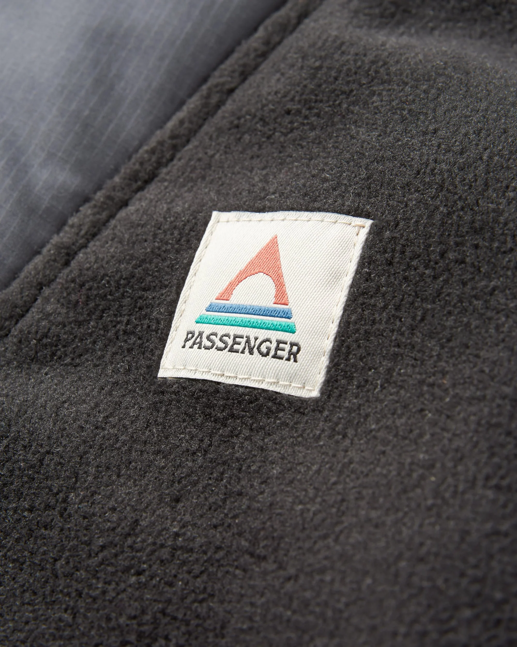 Woodland Hooded 1/2 Zip Polar Fleece - Black/ Dark Forest - Image 3