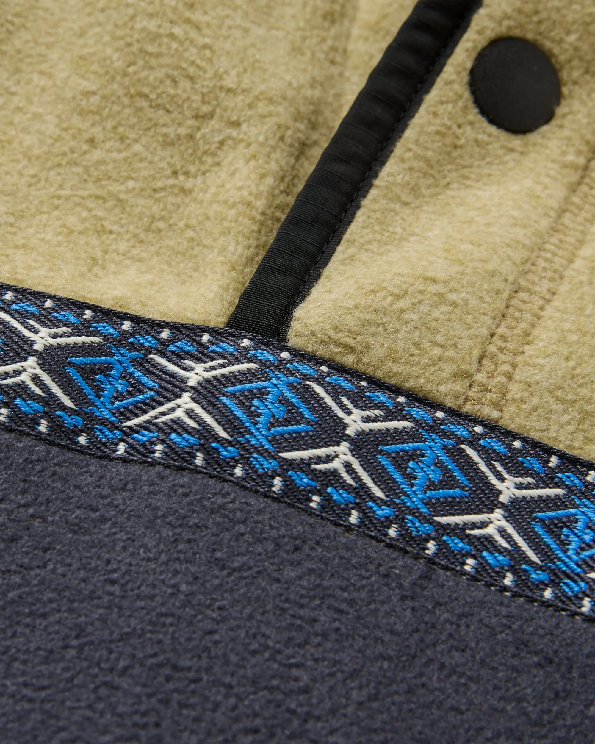 Woodlander Polartec® Fleece - Warm Beige Marl/Charcoal - Image 2
