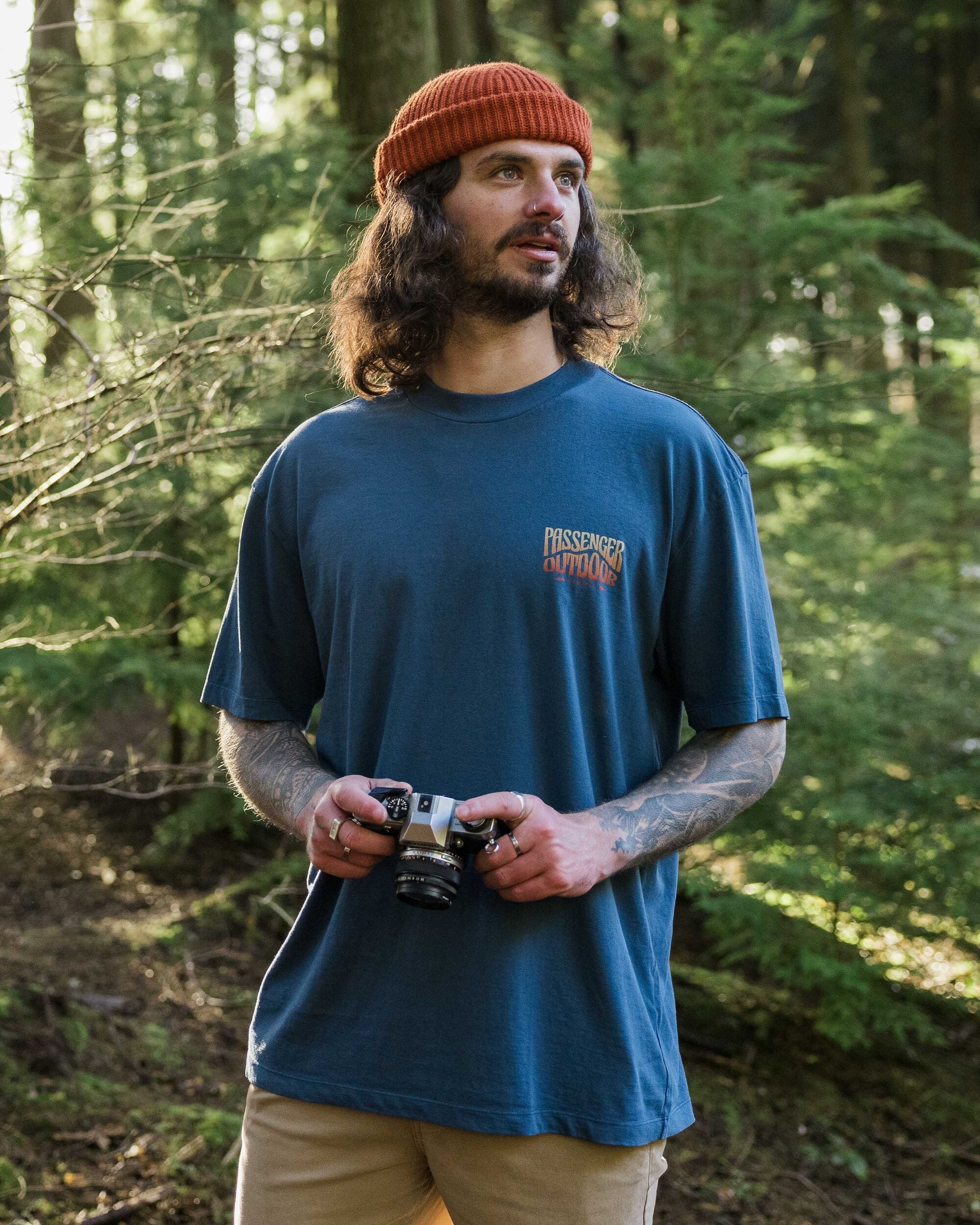 Yuca Relaxed Fit T-Shirt - Dark Denim - Image 3