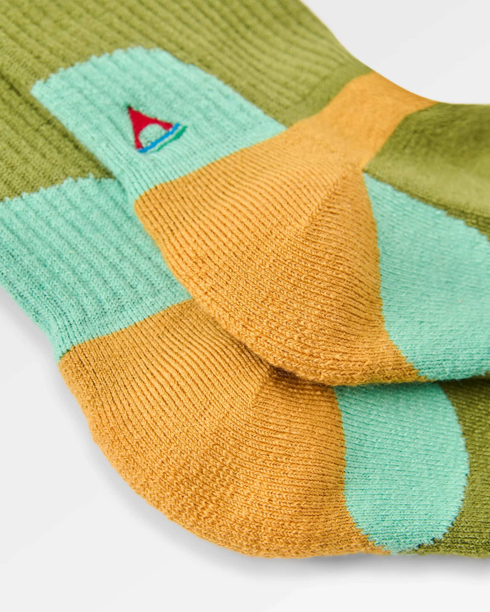 Yukon Merino Active Crew Sock - Tea Green - Image 2