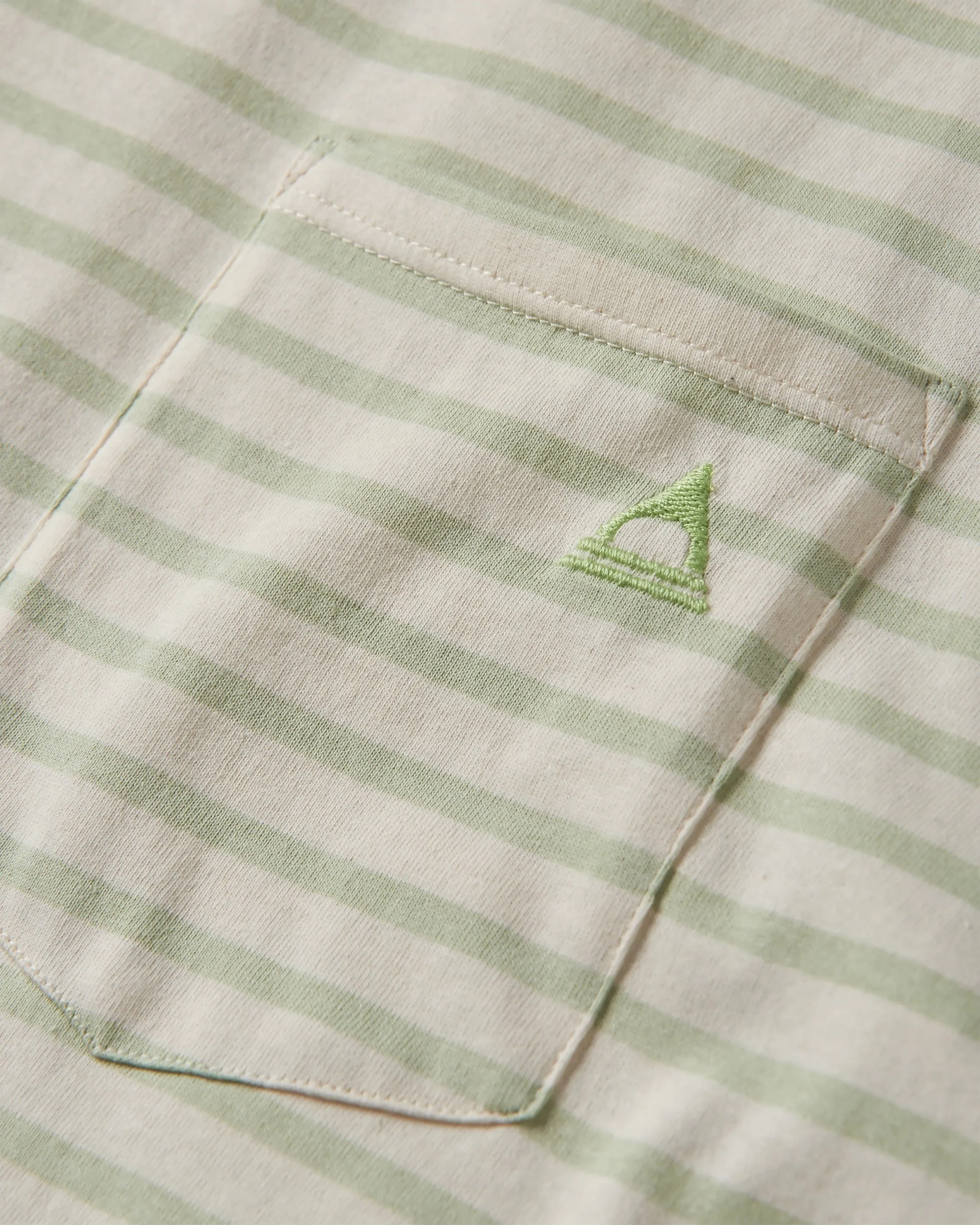 Zen Relaxed Fit T-Shirt - Apple Green Stripe - Image 7