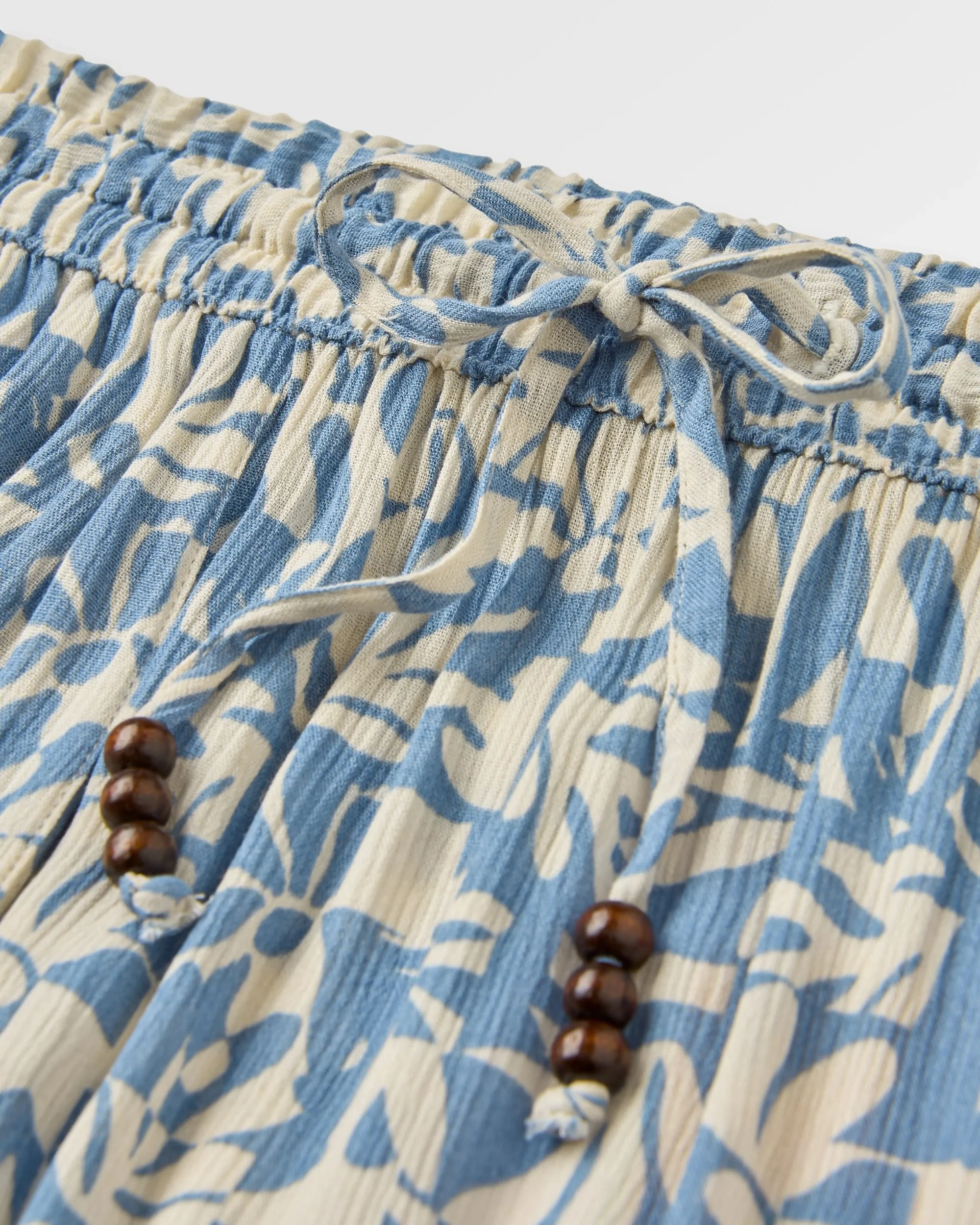 Zephyr Woven Maxi Skirt - Mountain Foliage Faded Denim - Image 6